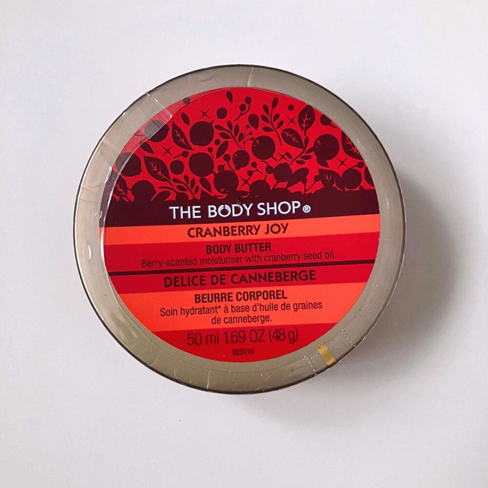 The Body Shop Cranberry Joy Body Butter 50ml/ 48g Discontinued